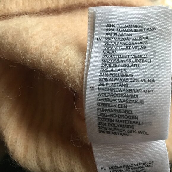 & Other Stories Alpaca Wool Mock Neck Soft Fuzzy Sweater Size XS - Picture 5 of 5